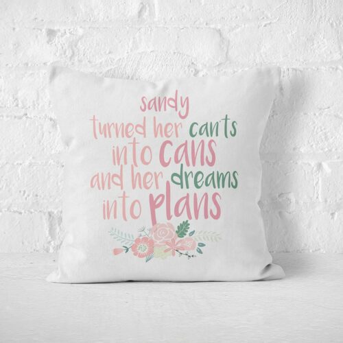 Her Dreams Into Plans Cushion Cover
