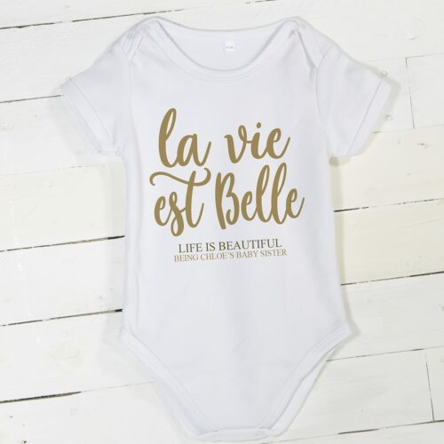 La Vie Est Belle Babygrow