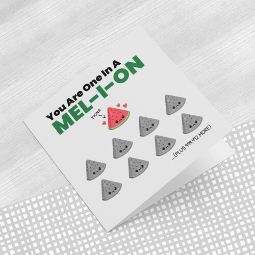 One In a Melon Greeting Card