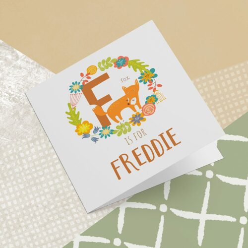 Animal Alphabet Greeting Card