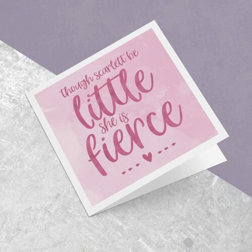 Though She Be Little Greeting Card