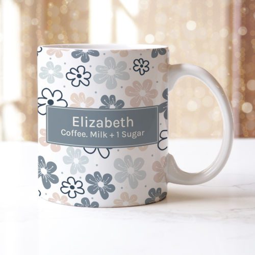 Soft Floral Ceramic Mug