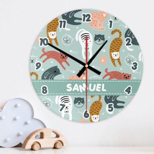 Kitty Cat Wall Clock