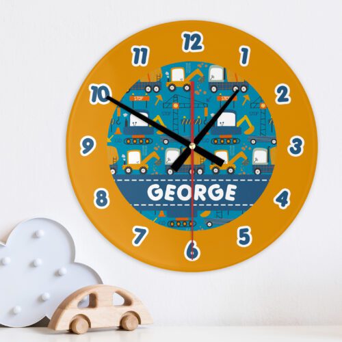 Digger Fun Wall Clock