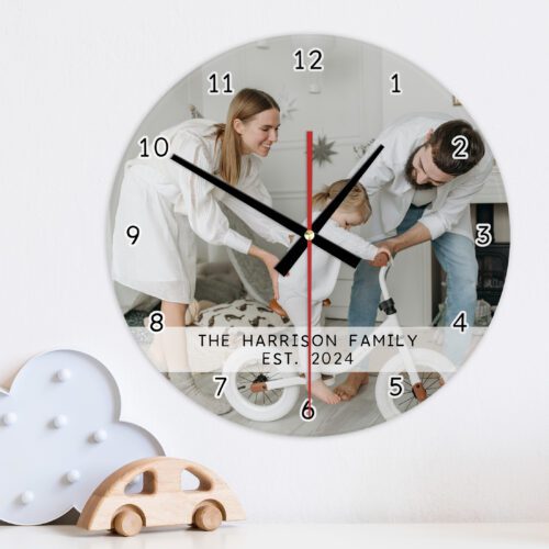 Banner Fade Photo Wall Clock