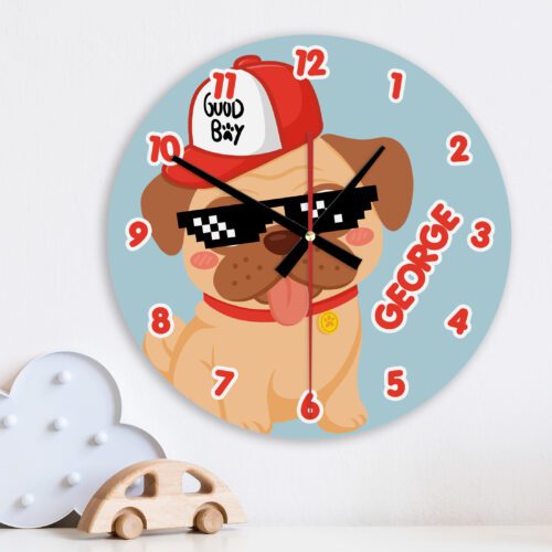 Pug Life Wall Clock
