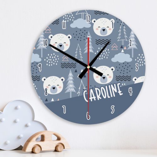 Winter Bear Wall Clock