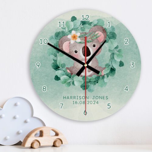 Koala Blush Wall Clock