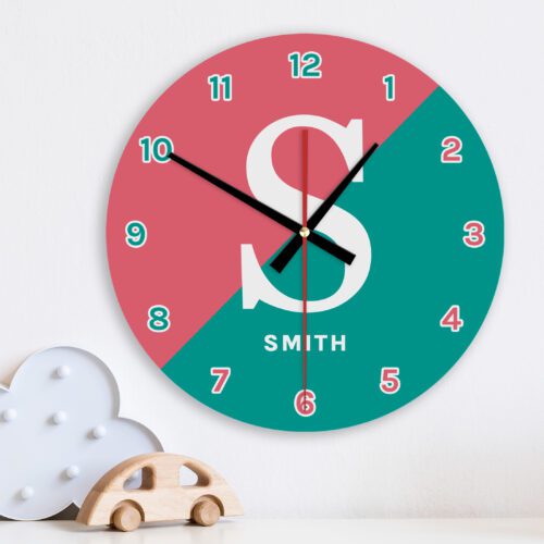 Split Colour Fruity Wall Clock