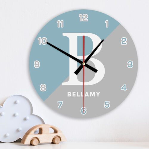 Split Colour Cool Wall Clock