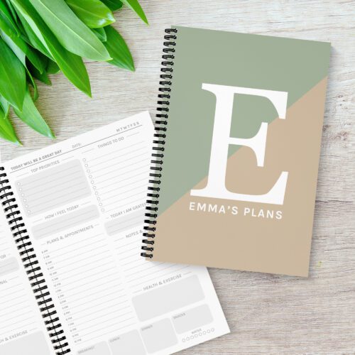 Split Colour Natural Daily Planner
