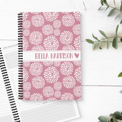 Soft Spring Deep Pink Personalised To Do List Book