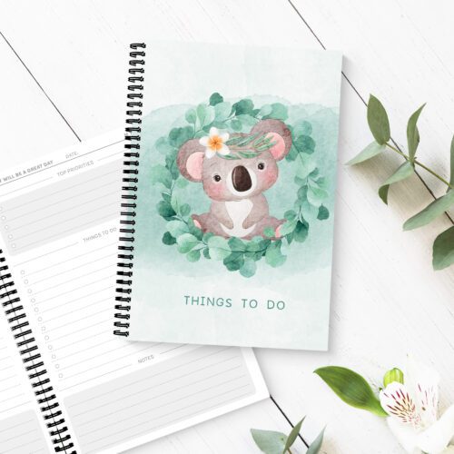 Koala Blush To Do List Book