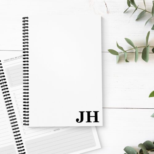 Monogram Serif To Do List Book