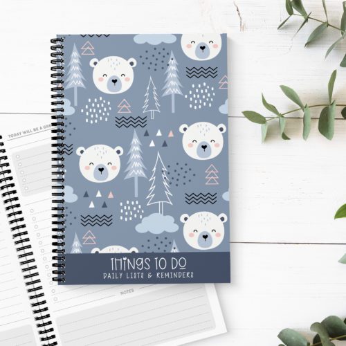 Winter Bear To Do List Book