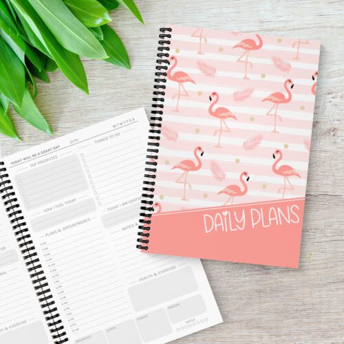 Dainty Flamingo Daily Planner