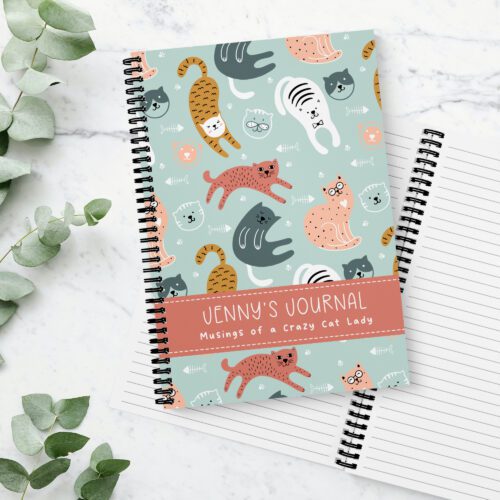 Kitty Cat Personalised Notebook