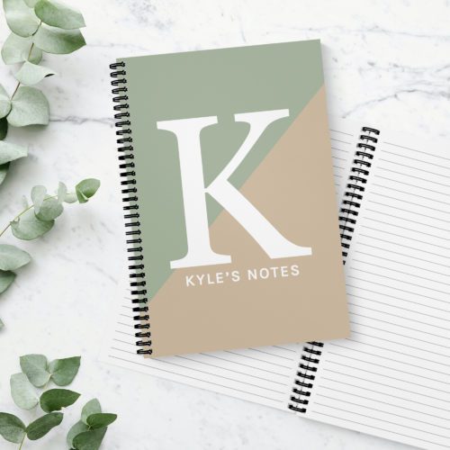 Split Colour Natural Notebook
