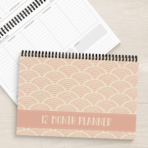 Boho Light Delight A4 Weekly Desk Planner