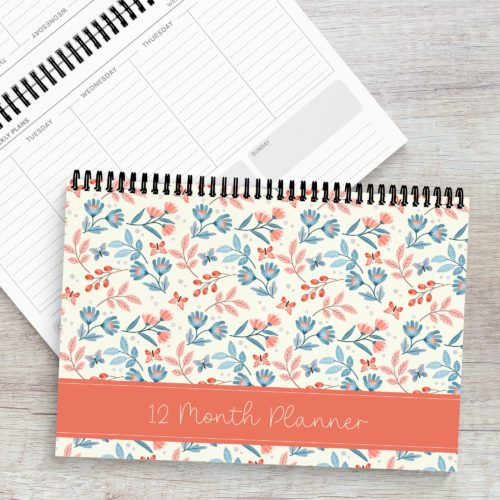 Butterfly Garden A4 Weekly Desk Planner