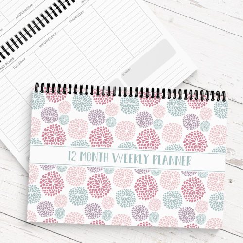 Soft Spring A4 Weekly Desk Planner