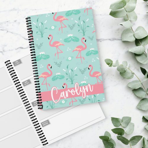 Fancy Flamingo Personalised 2026 Diary
