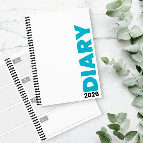 Bright & Bold Blue 2026 Diary