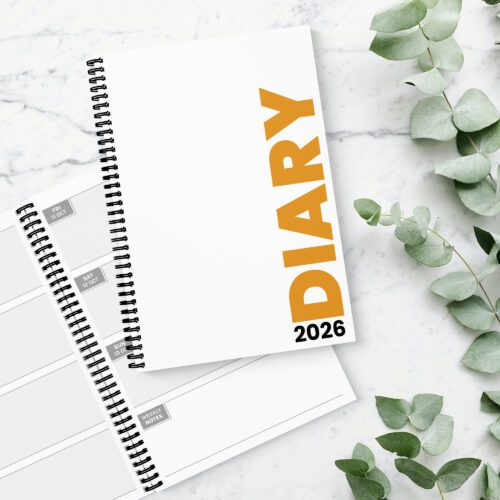 Bright & Bold Orange 2026 Diary