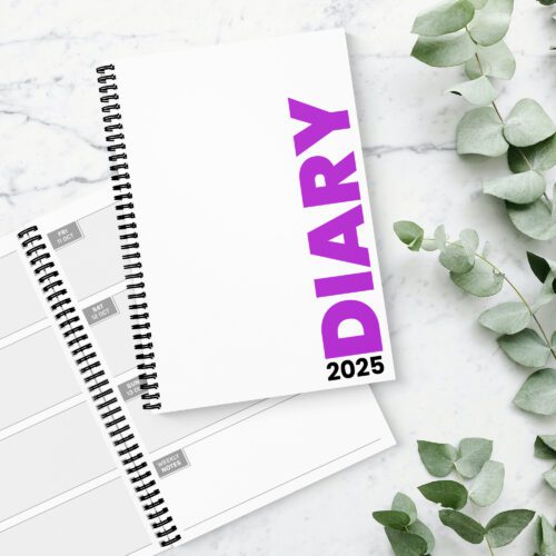 Bright & Bold Purple 2025 Diary