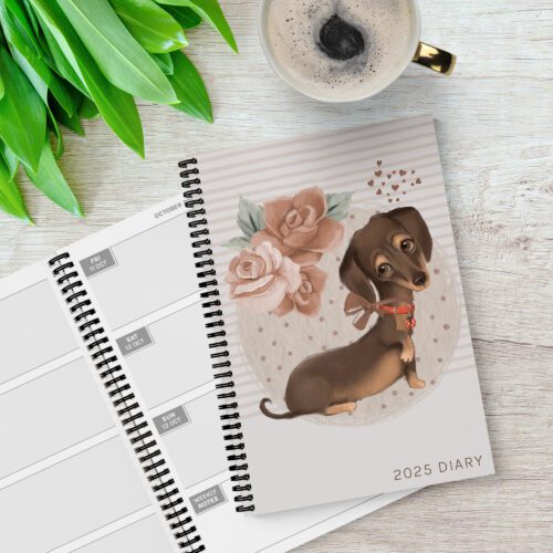 Painted Dachshund 2025 Diary