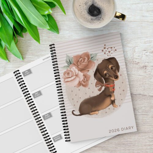 Painted Dachshund 2026 Diary