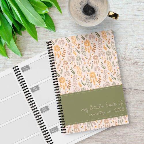 Boho Dreams 2026 Diary